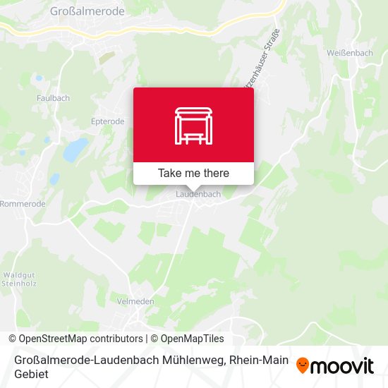 Карта Großalmerode-Laudenbach Mühlenweg