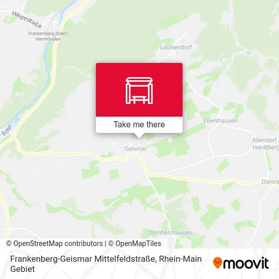 Карта Frankenberg-Geismar Mittelfeldstraße