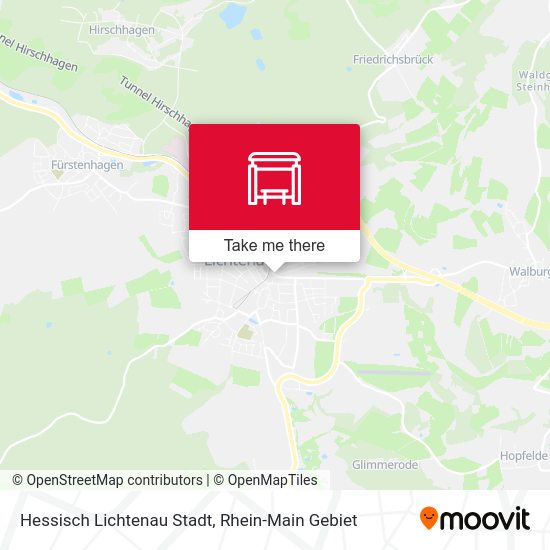 Карта Hessisch Lichtenau Stadt