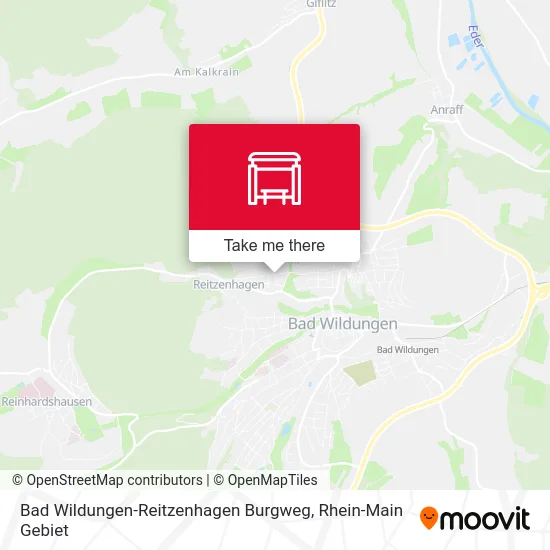Карта Bad Wildungen-Reitzenhagen Burgweg