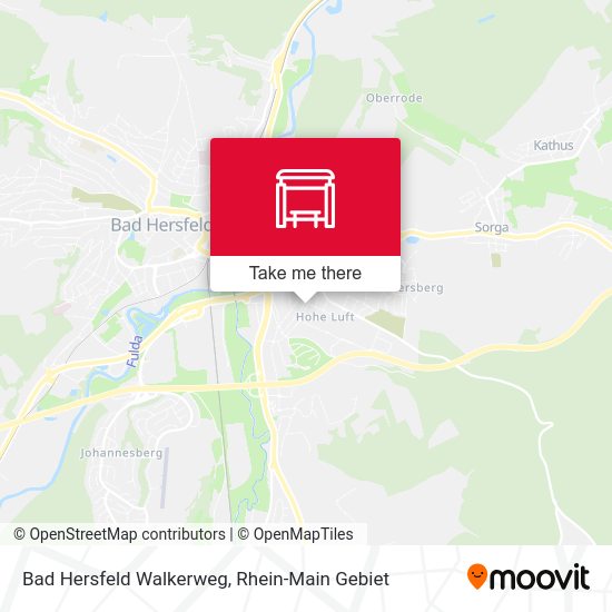 Карта Bad Hersfeld Walkerweg