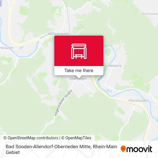 Карта Bad Sooden-Allendorf-Oberrieden Mitte