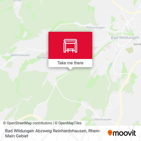 Карта Bad Wildungen Abzweig Reinhardshausen