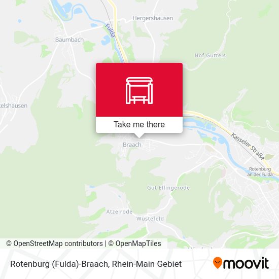 Карта Rotenburg (Fulda)-Braach