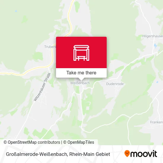 Карта Großalmerode-Weißenbach