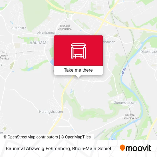 Карта Baunatal Abzweig Fehrenberg