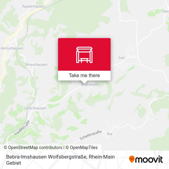 Карта Bebra-Imshausen Wolfsbergstraße