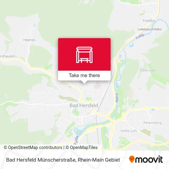 Карта Bad Hersfeld Münscherstraße