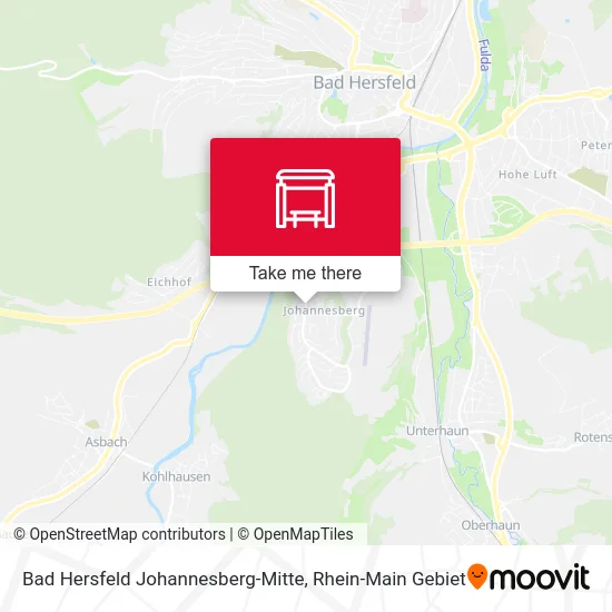 Карта Bad Hersfeld Johannesberg-Mitte