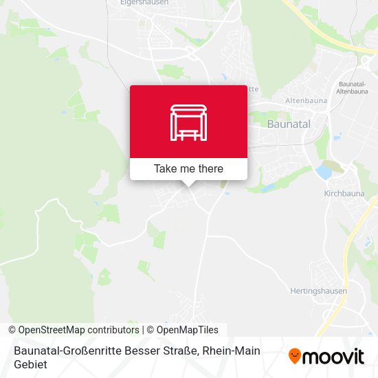 Карта Baunatal-Großenritte Besser Straße