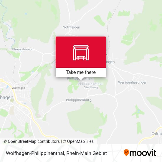 Карта Wolfhagen-Philippinenthal