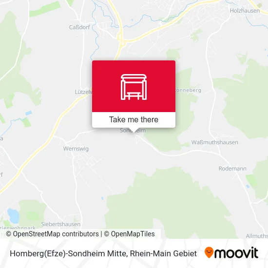 Карта Homberg(Efze)-Sondheim Mitte