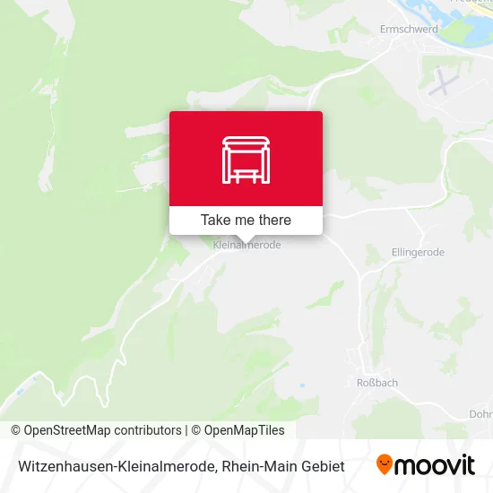 Карта Witzenhausen-Kleinalmerode