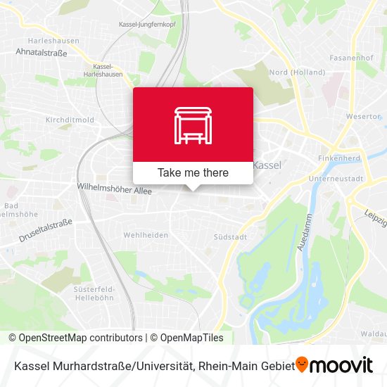 Карта Kassel Murhardstraße / Universität