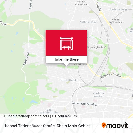 Карта Kassel Todenhäuser Straße