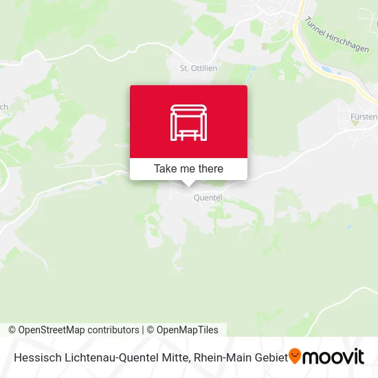 Карта Hessisch Lichtenau-Quentel Mitte