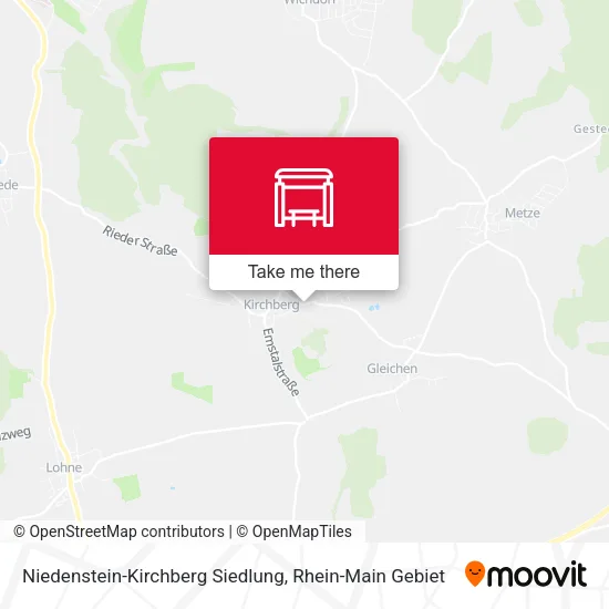 Карта Niedenstein-Kirchberg Siedlung