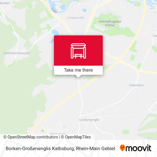 Карта Borken-Großenenglis Kalbsburg