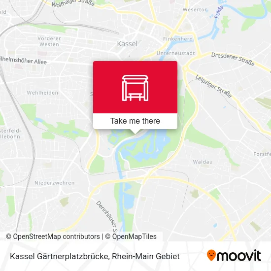 Карта Kassel Gärtnerplatzbrücke