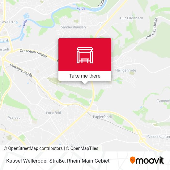 Карта Kassel Welleroder Straße