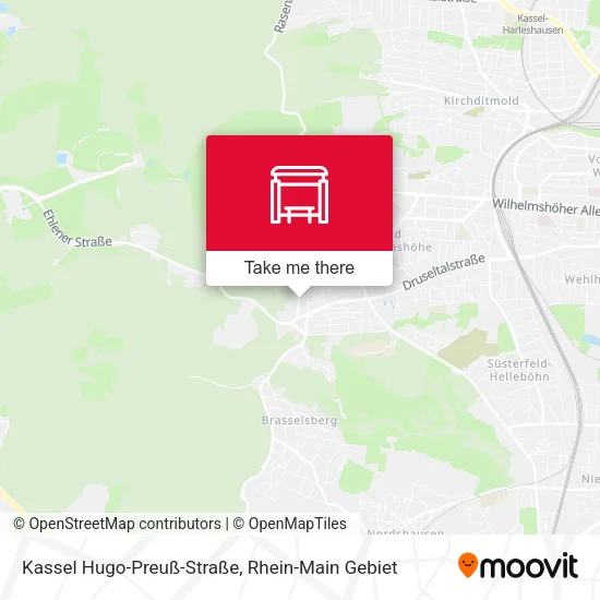 Карта Kassel Hugo-Preuß-Straße