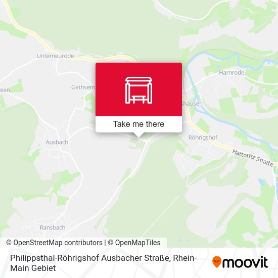 Карта Philippsthal-Röhrigshof Ausbacher Straße