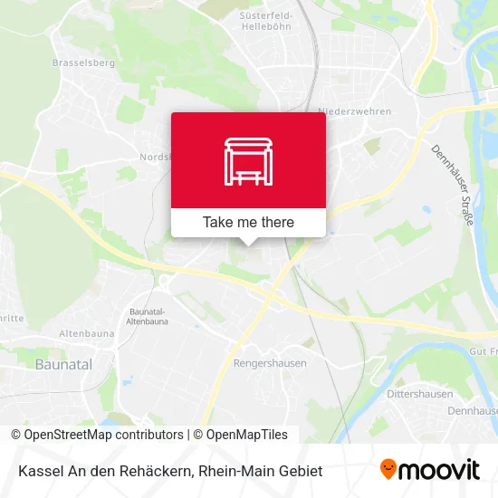Карта Kassel An den Rehäckern