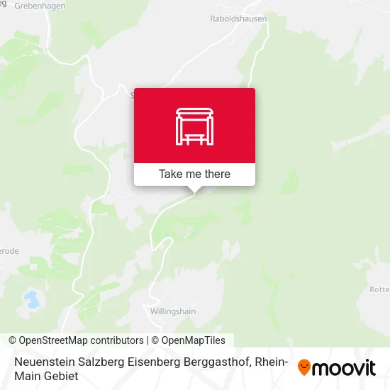 Карта Neuenstein Salzberg Eisenberg Berggasthof