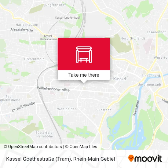 Карта Kassel Goethestraße (Tram)