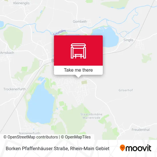 Карта Borken Pfaffenhäuser Straße