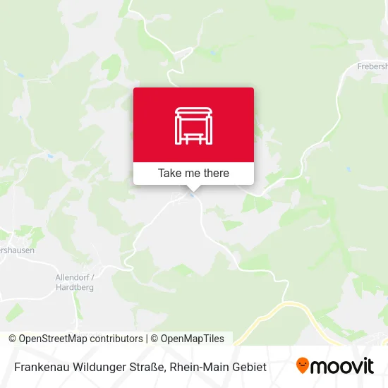Карта Frankenau Wildunger Straße