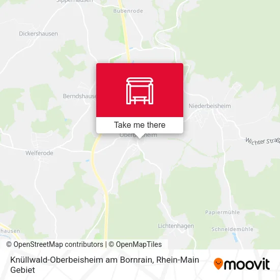 Карта Knüllwald-Oberbeisheim am Bornrain