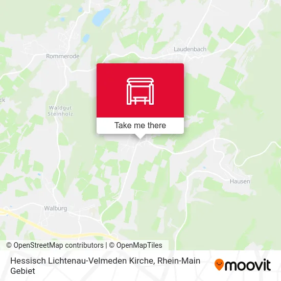 Карта Hessisch Lichtenau-Velmeden Kirche