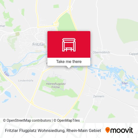Карта Fritzlar Flugplatz Wohnsiedlung