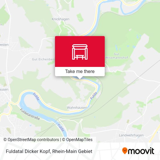 Карта Fuldatal Dicker Kopf