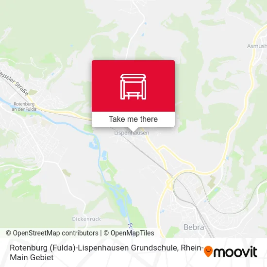 Карта Rotenburg (Fulda)-Lispenhausen Grundschule