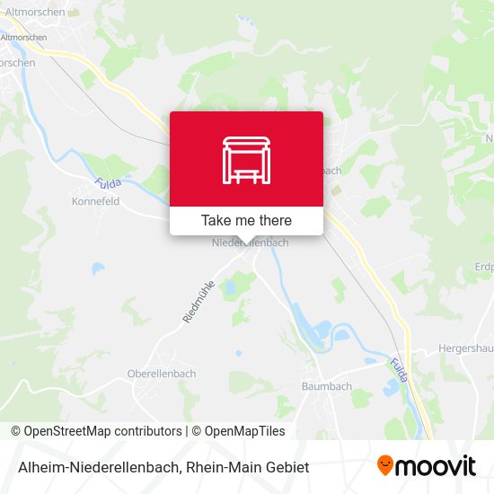 Карта Alheim-Niederellenbach