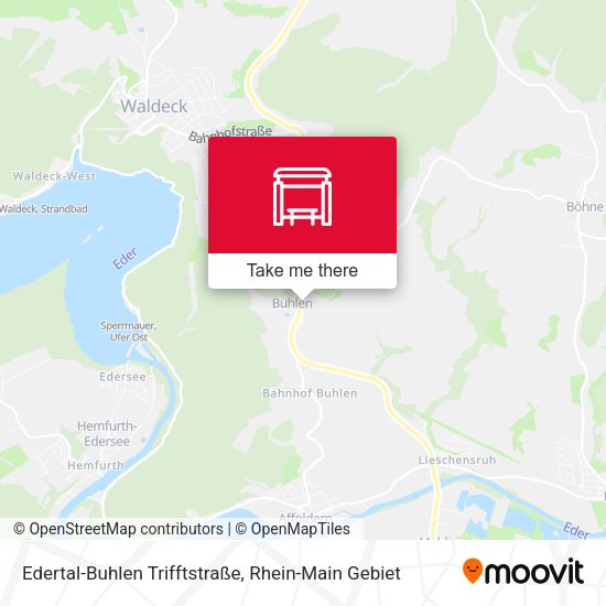 Карта Edertal-Buhlen Trifftstraße