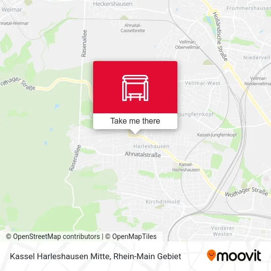 Карта Kassel Harleshausen Mitte