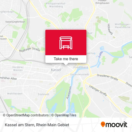 Kassel am Stern map