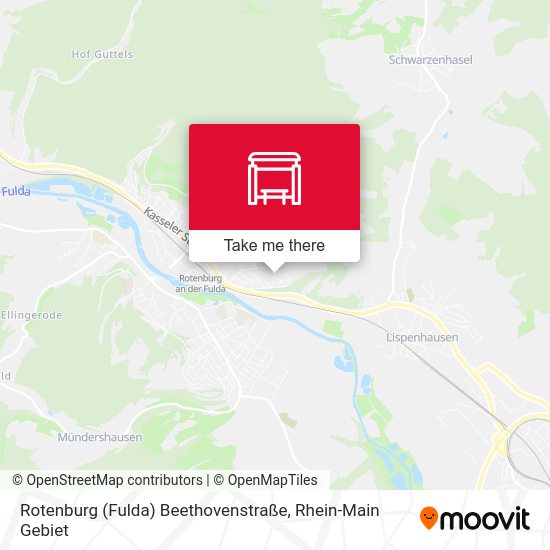 Карта Rotenburg (Fulda) Beethovenstraße