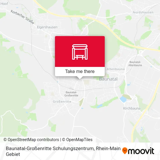 Карта Baunatal-Großenritte Schulungszentrum