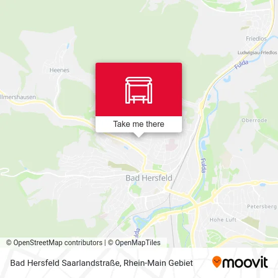 Карта Bad Hersfeld Saarlandstraße
