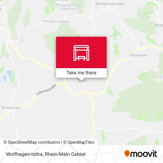 Карта Wolfhagen-Istha