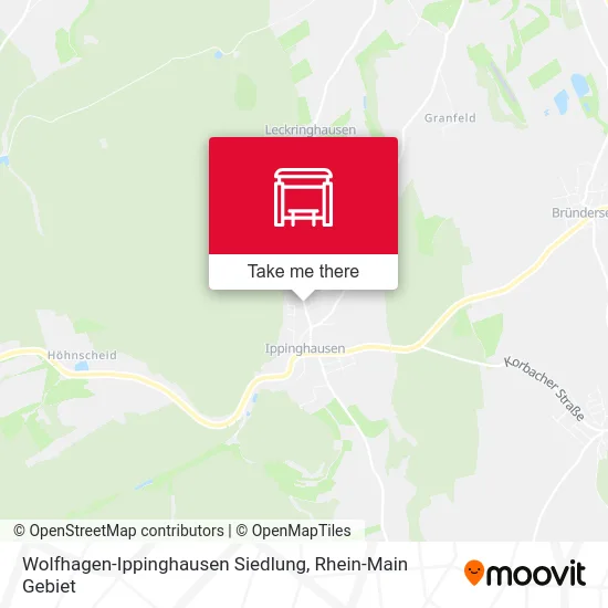 Карта Wolfhagen-Ippinghausen Siedlung