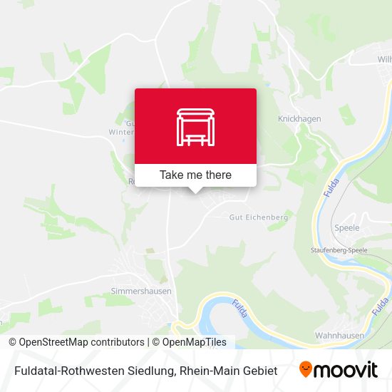 Карта Fuldatal-Rothwesten Siedlung