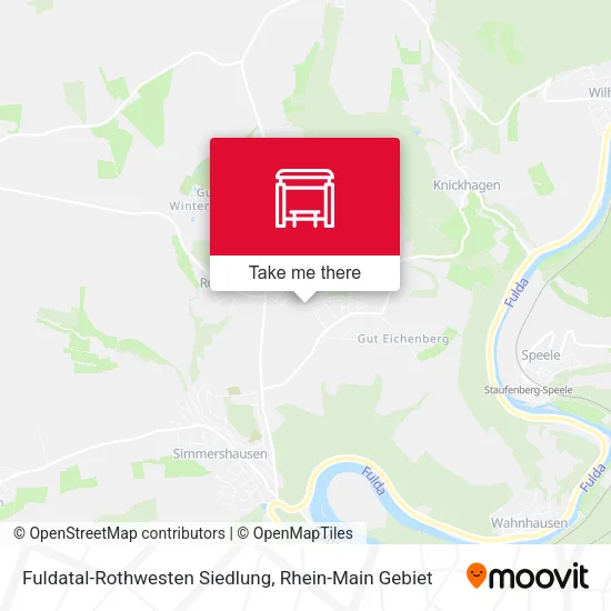 Карта Fuldatal-Rothwesten Siedlung