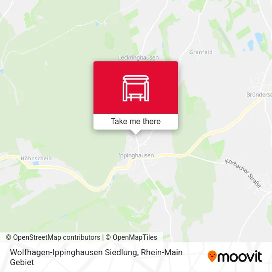 Карта Wolfhagen-Ippinghausen Siedlung