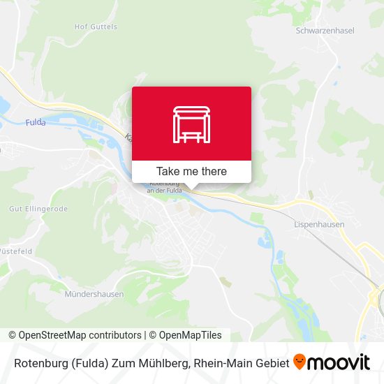 Карта Rotenburg (Fulda) Zum Mühlberg