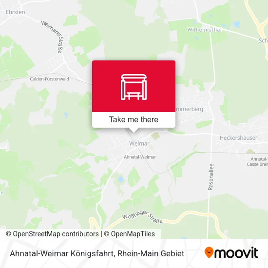 Карта Ahnatal-Weimar Königsfahrt
